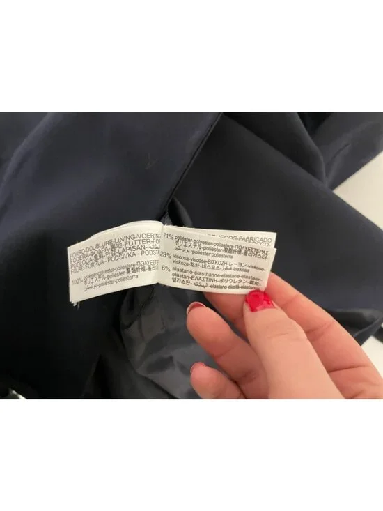 Zara Womens Vest M Blue Waistcoat Gold Buttons Double Breasted 8144/656 NWT - Picture 11 of 15